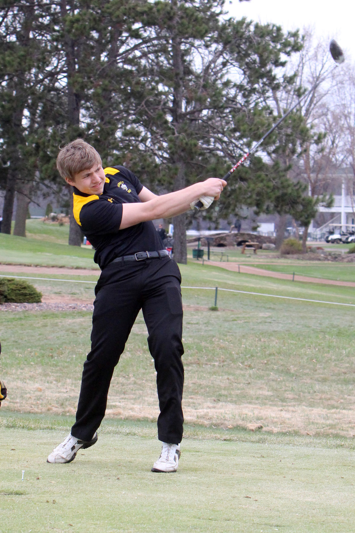 Cloverbelt-Dairyland boys golf invite at Lake Wissota golf 4-29-19